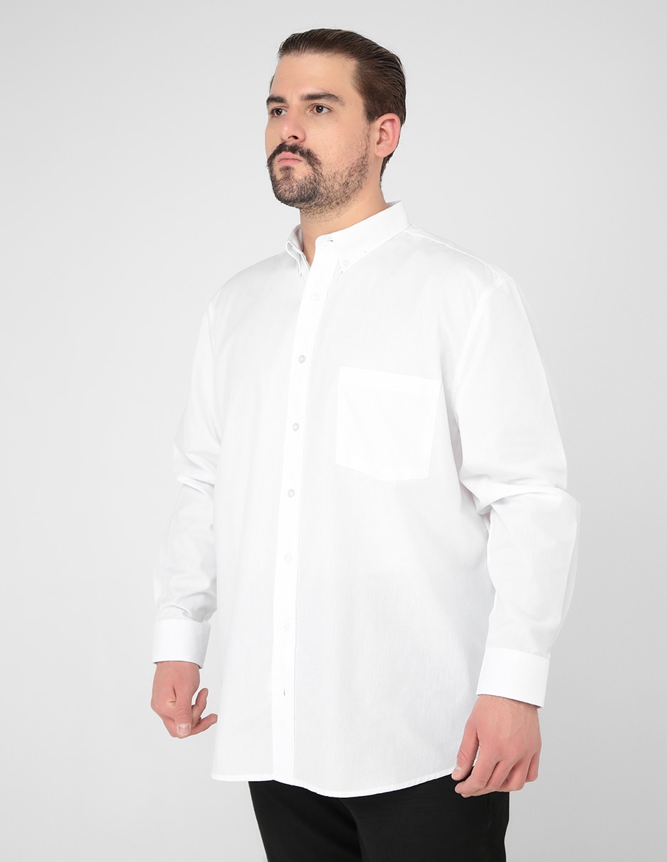 Camisa casual JBE de algodón manga larga para hombre