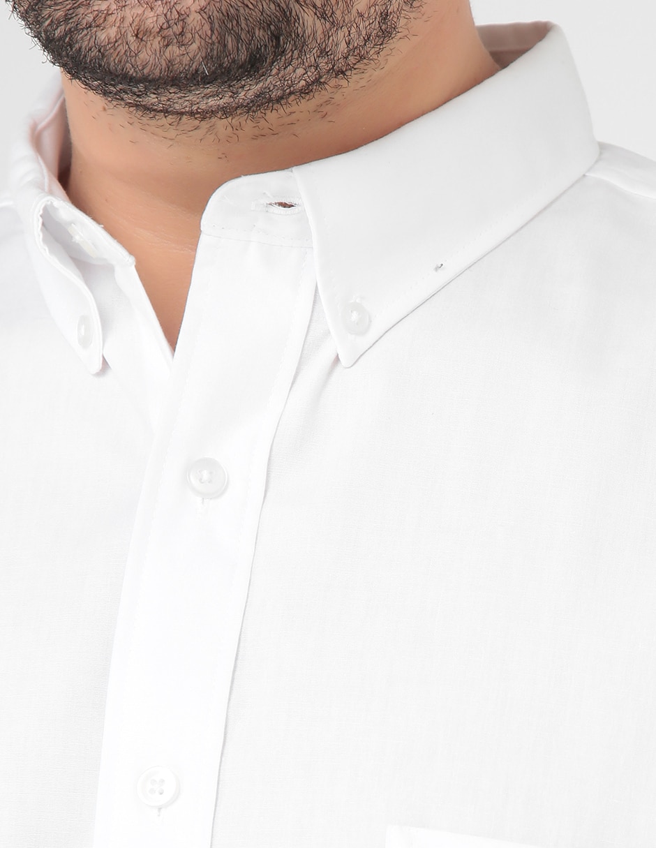 Camisa casual JBE de algodón manga larga para hombre