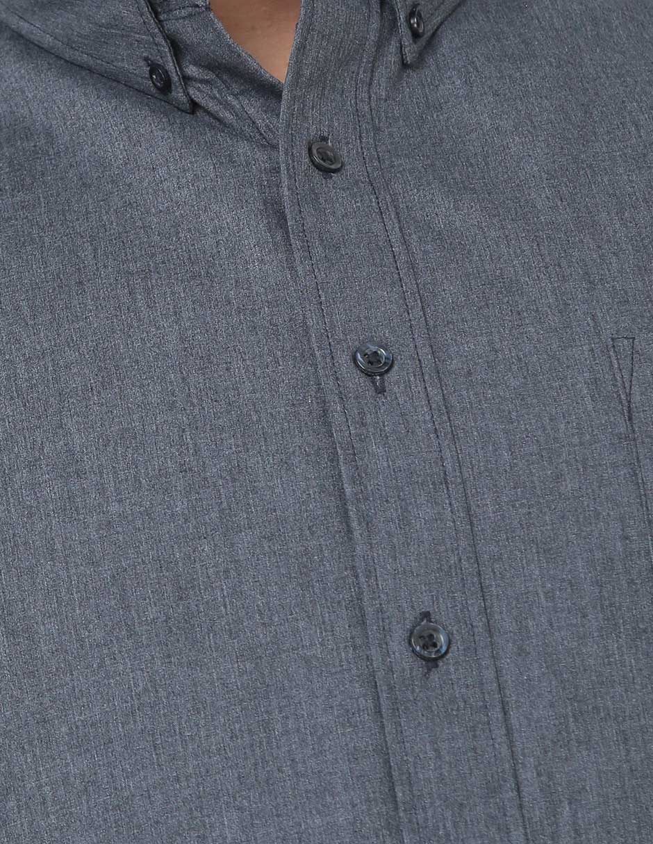 Camisa casual JBE de algodón manga larga para hombre