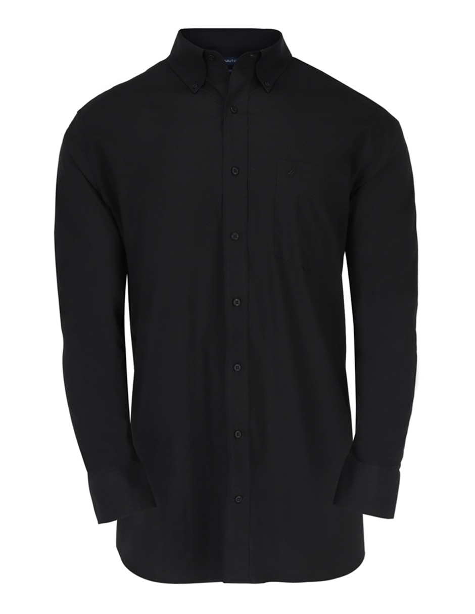 Camisa casual de algodón manga larga para hombre
