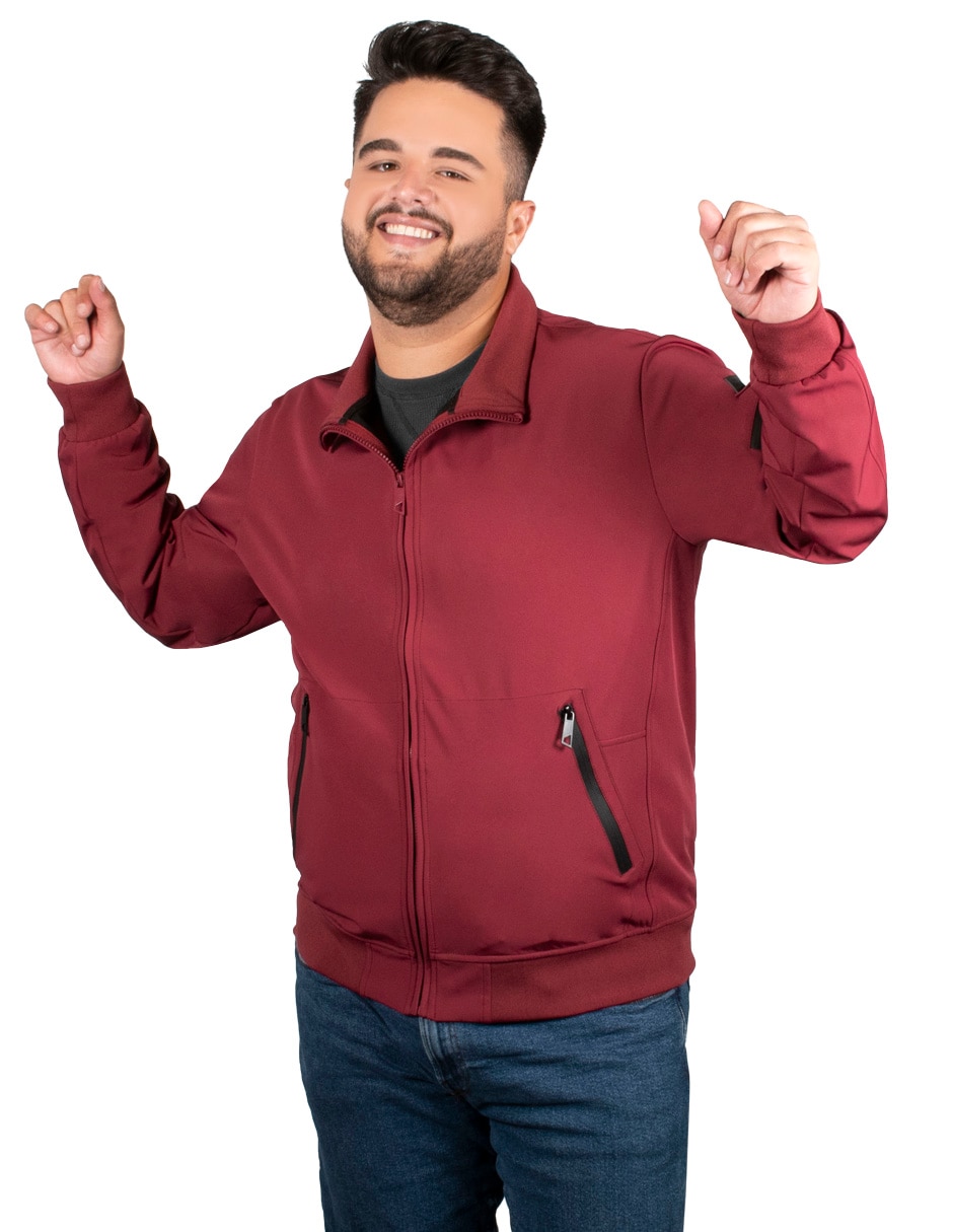 Chamarra casual con bolsillos para hombre 2