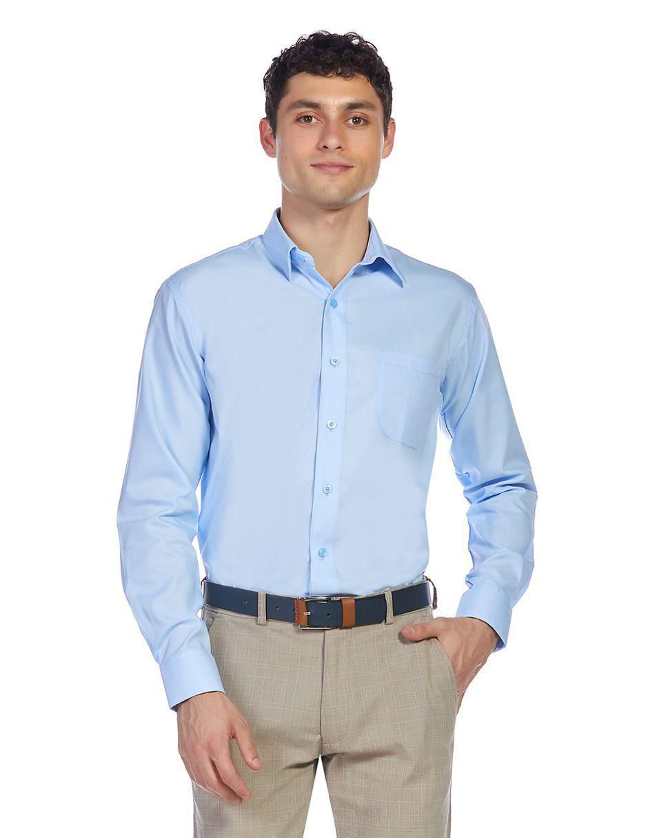 Camisa de vestir manga larga para hombre