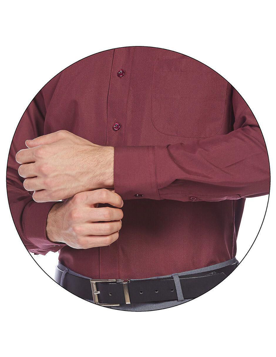 Camisa formal manga larga para hombre 4