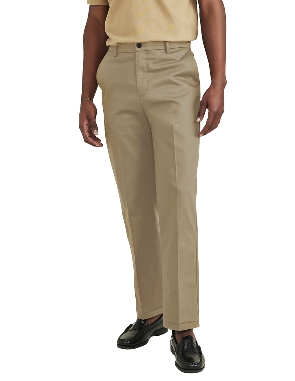 Pantalón chino regular de algodón para hombre Pantalón chino regular de algodón para hombre