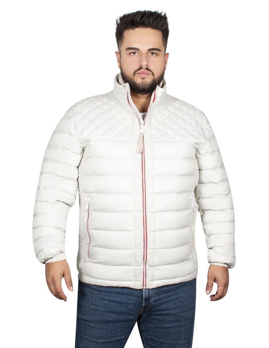 Chamarra casual cuello a contraste para hombre Chamarra casual cuello a contraste para hombre