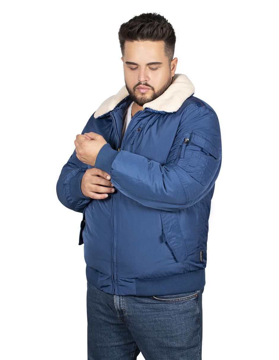 Chamarra casual impermeable con bolsillos para hombre 3