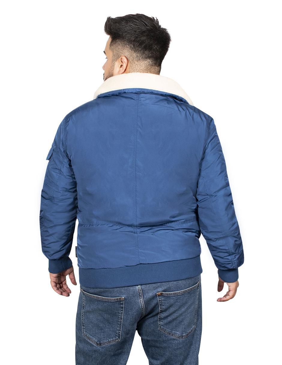 Chamarra casual impermeable con bolsillos para hombre 4