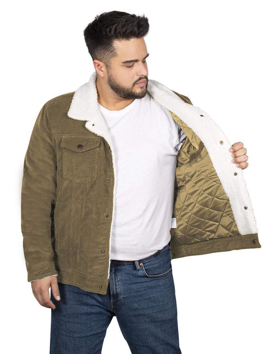 Chamarra casual bolsa con cierre para hombre 2