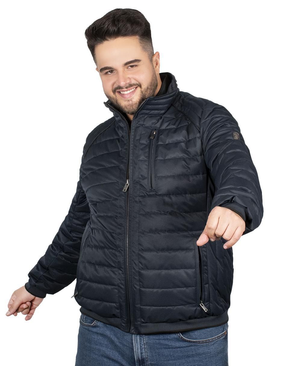 Chamarra impermeable con bolsillos para hombre