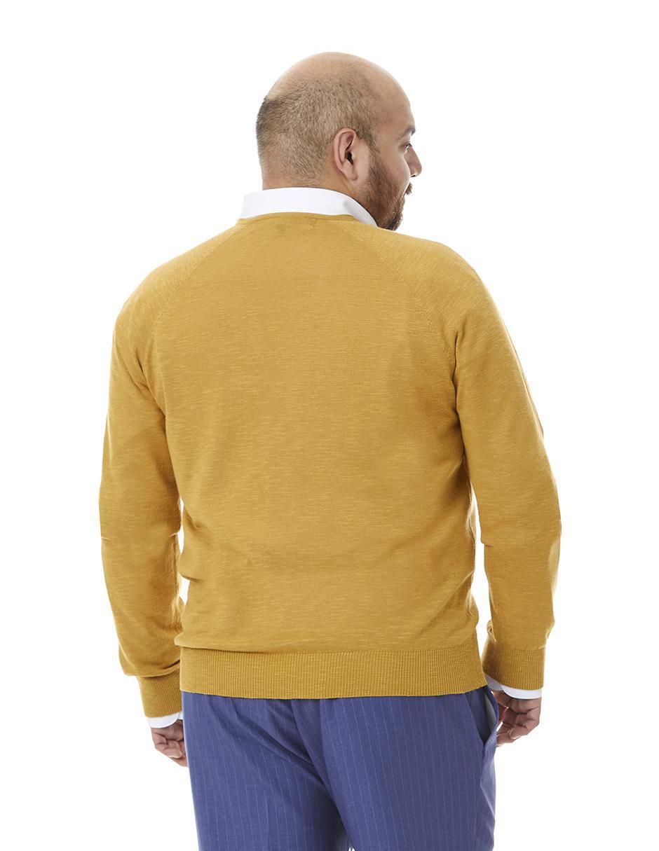 Suéter cuello v para hombre 4