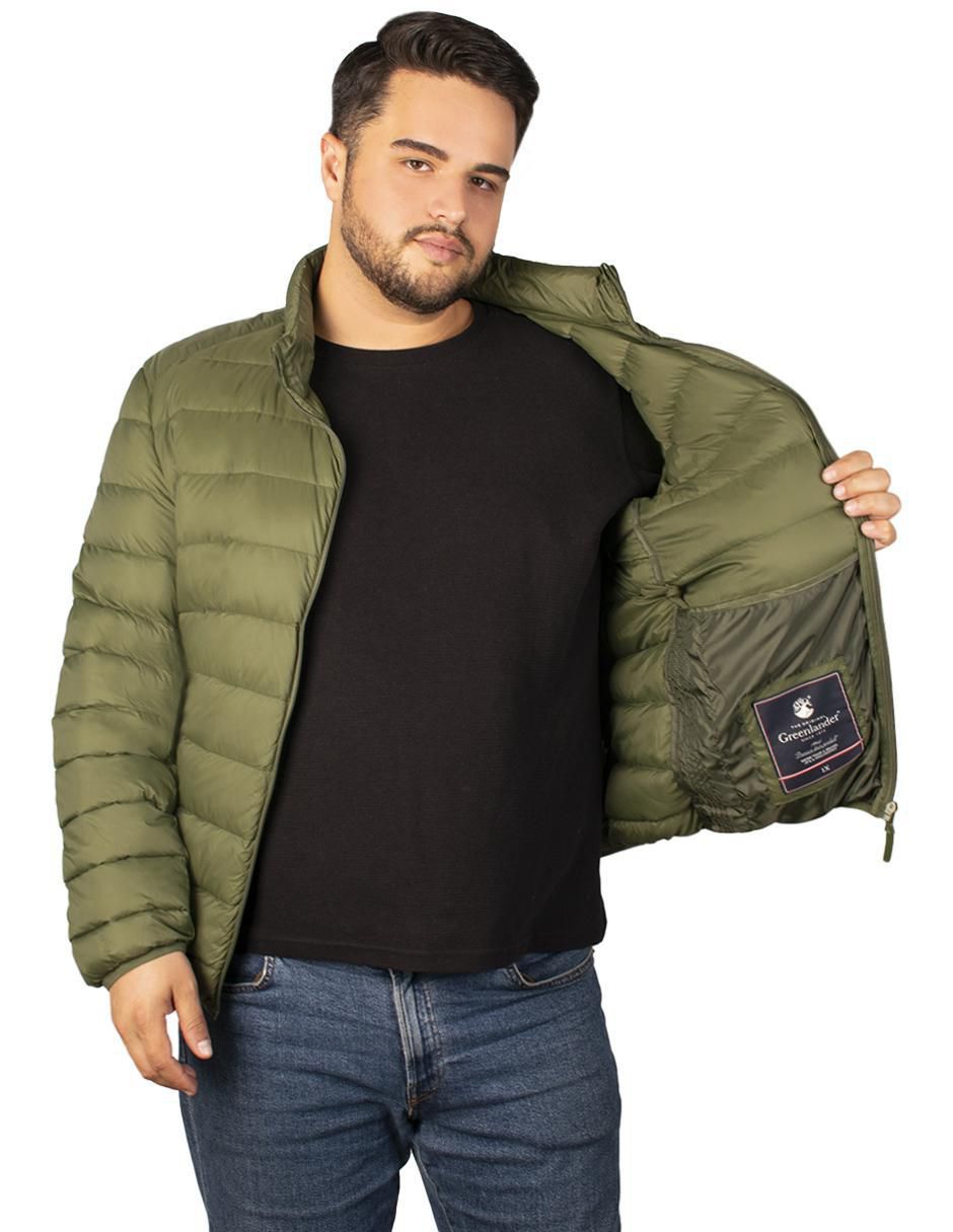 Chamarra acolchada con capucha para hombre 2