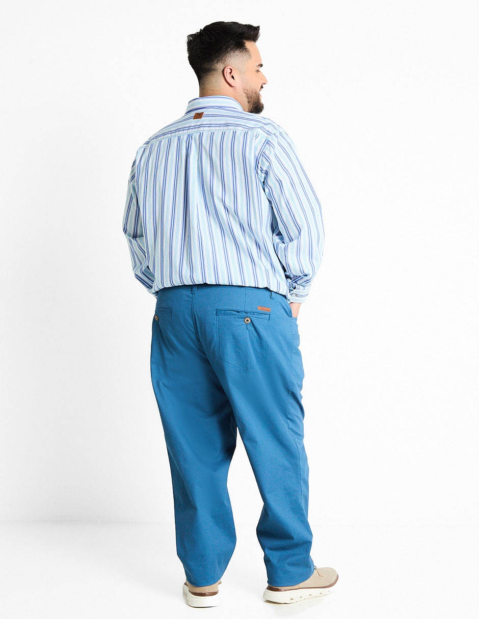 Pantalón recto de algodón para hombre 4