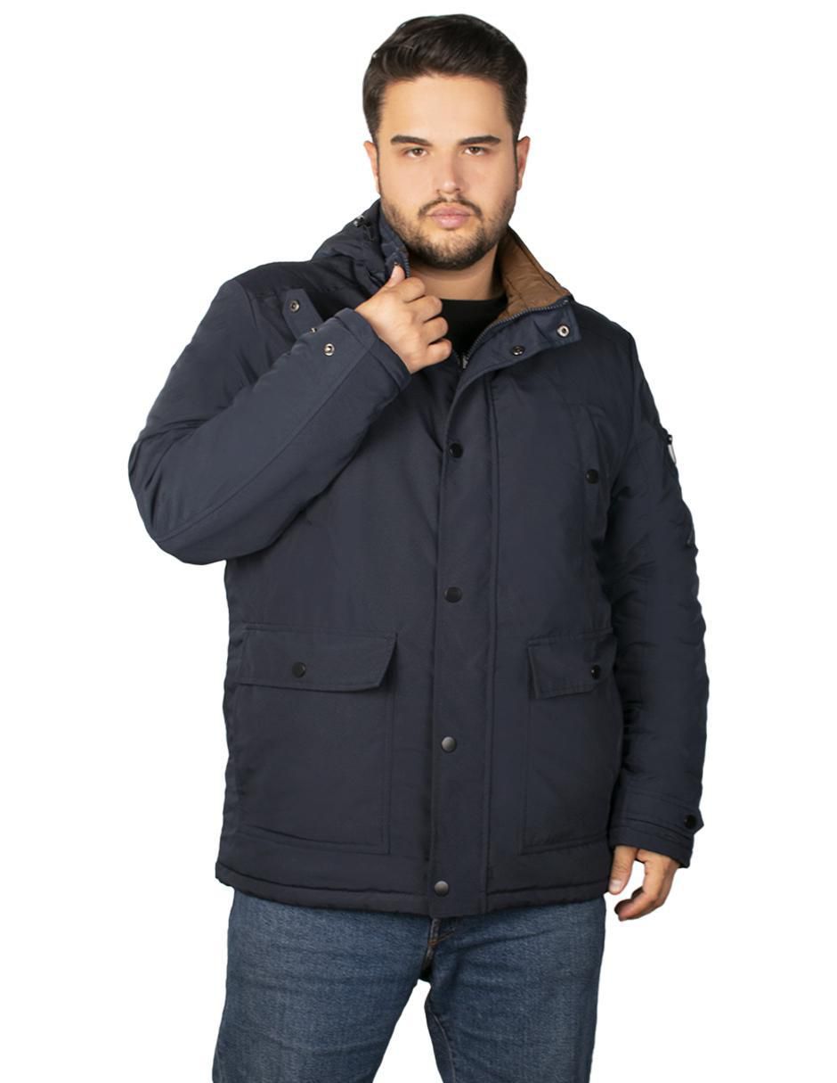 Chamarra acolchada impermeable reversible para hombre