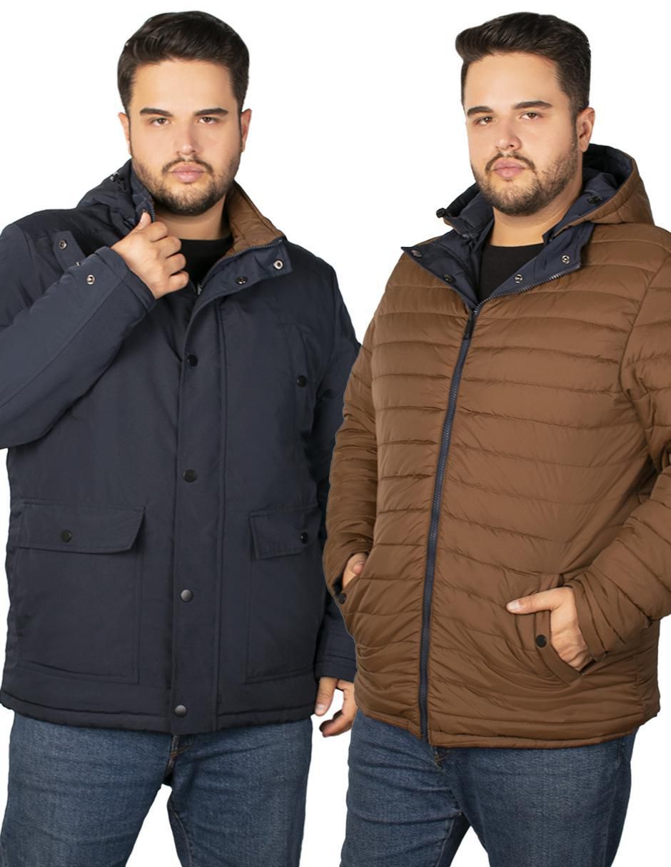 Chamarra acolchada Greenlander impermeable reversible para hombre