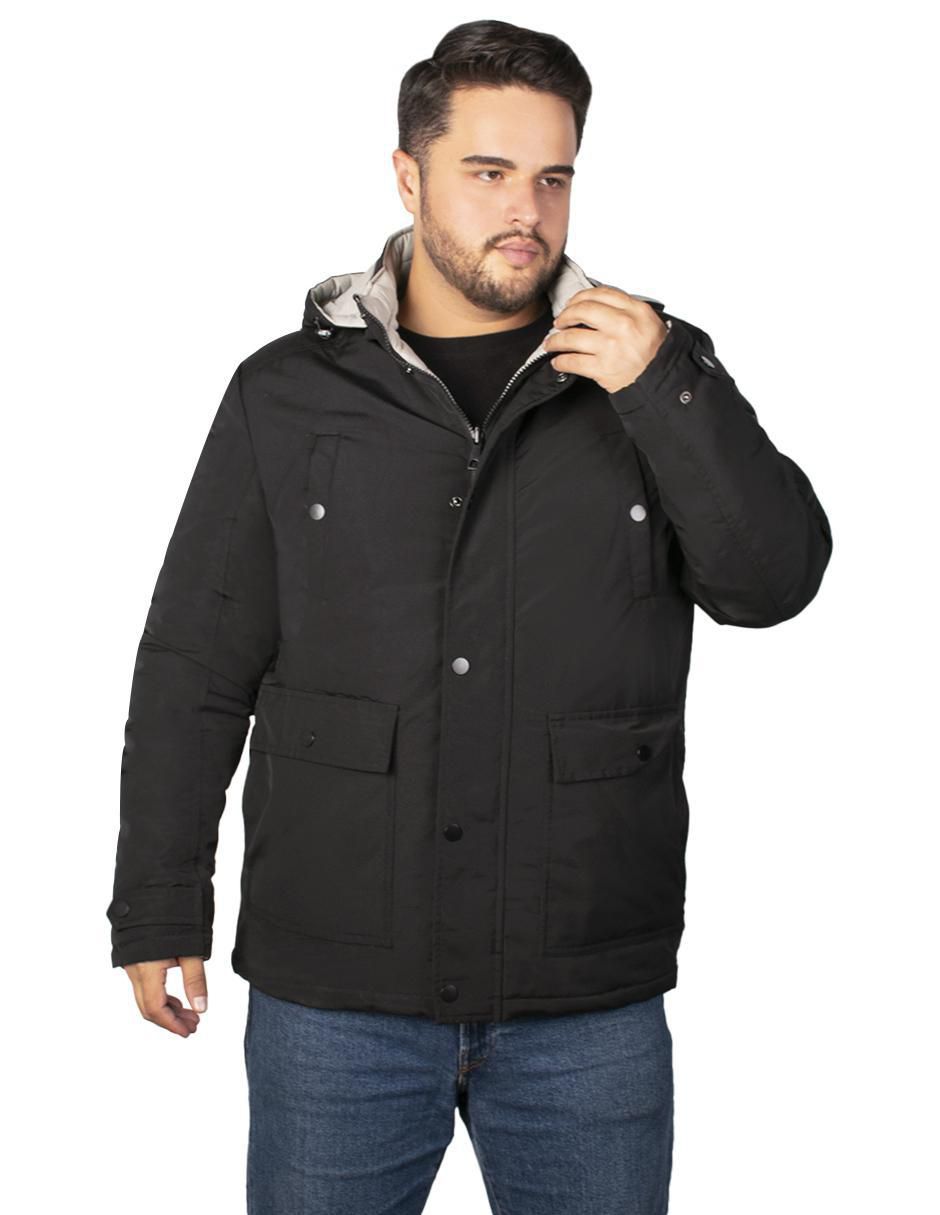 Chamarra acolchada impermeable reversible para hombre