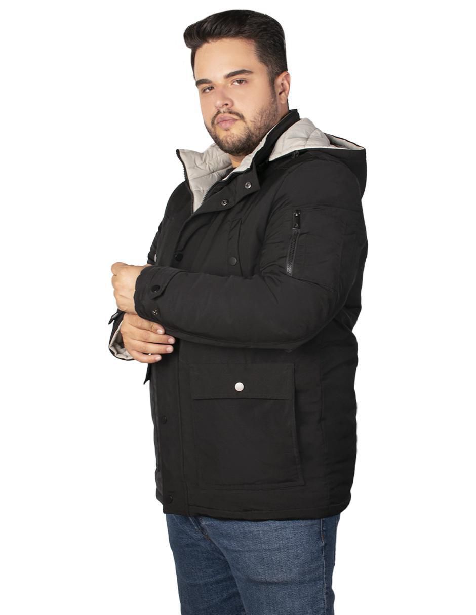 Chamarra acolchada impermeable reversible para hombre 3