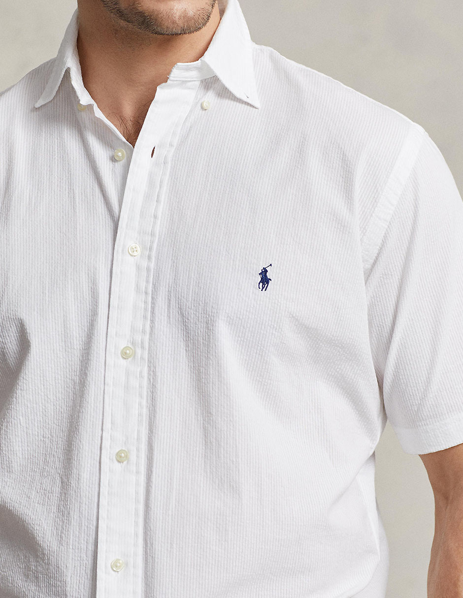 Camisa casual Polo Rl de algodón manga corta para hombre