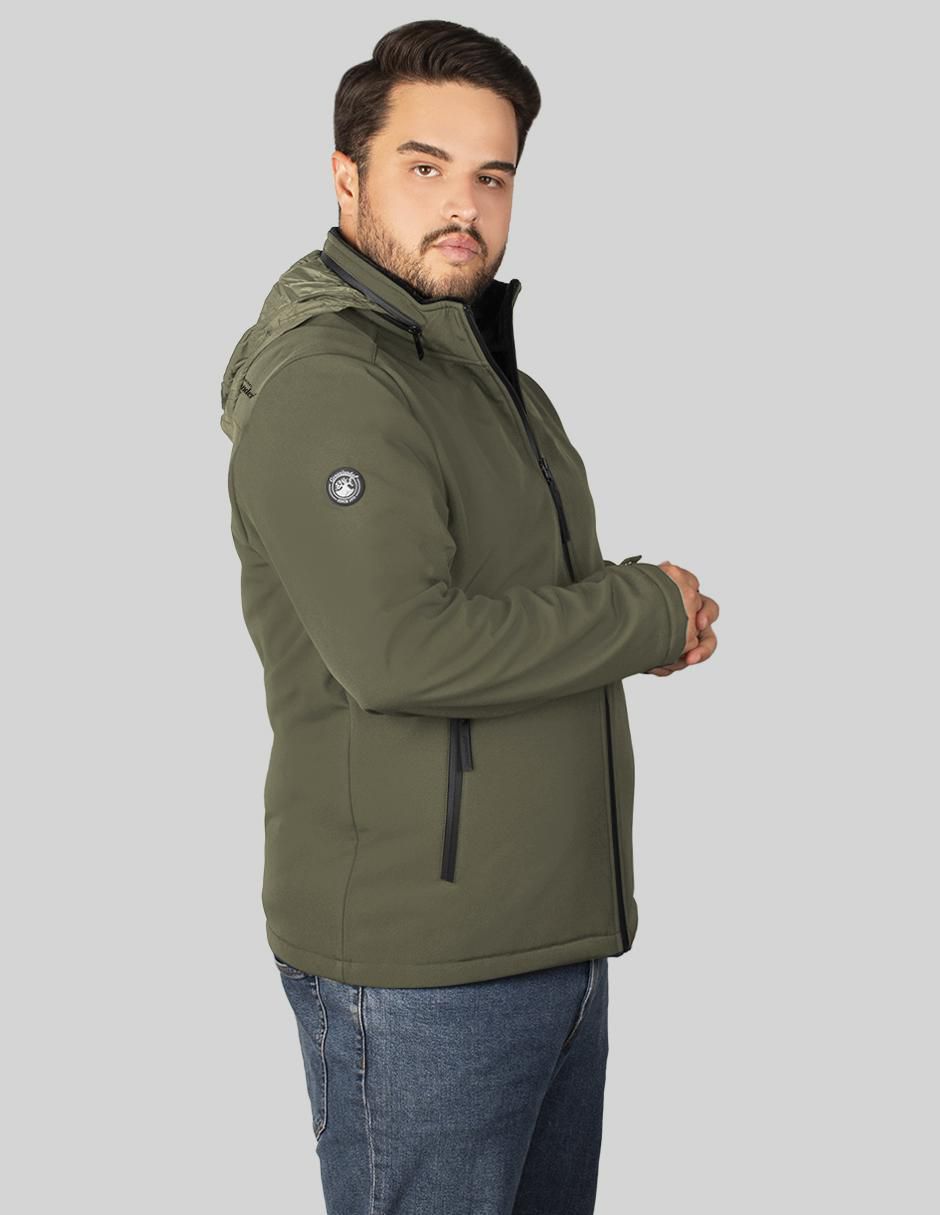 Chamarra casual con capucha para hombre 5