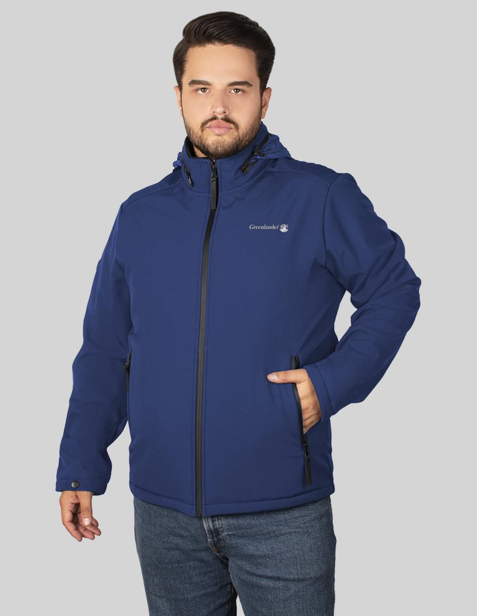 Chamarra casual con capucha para hombre