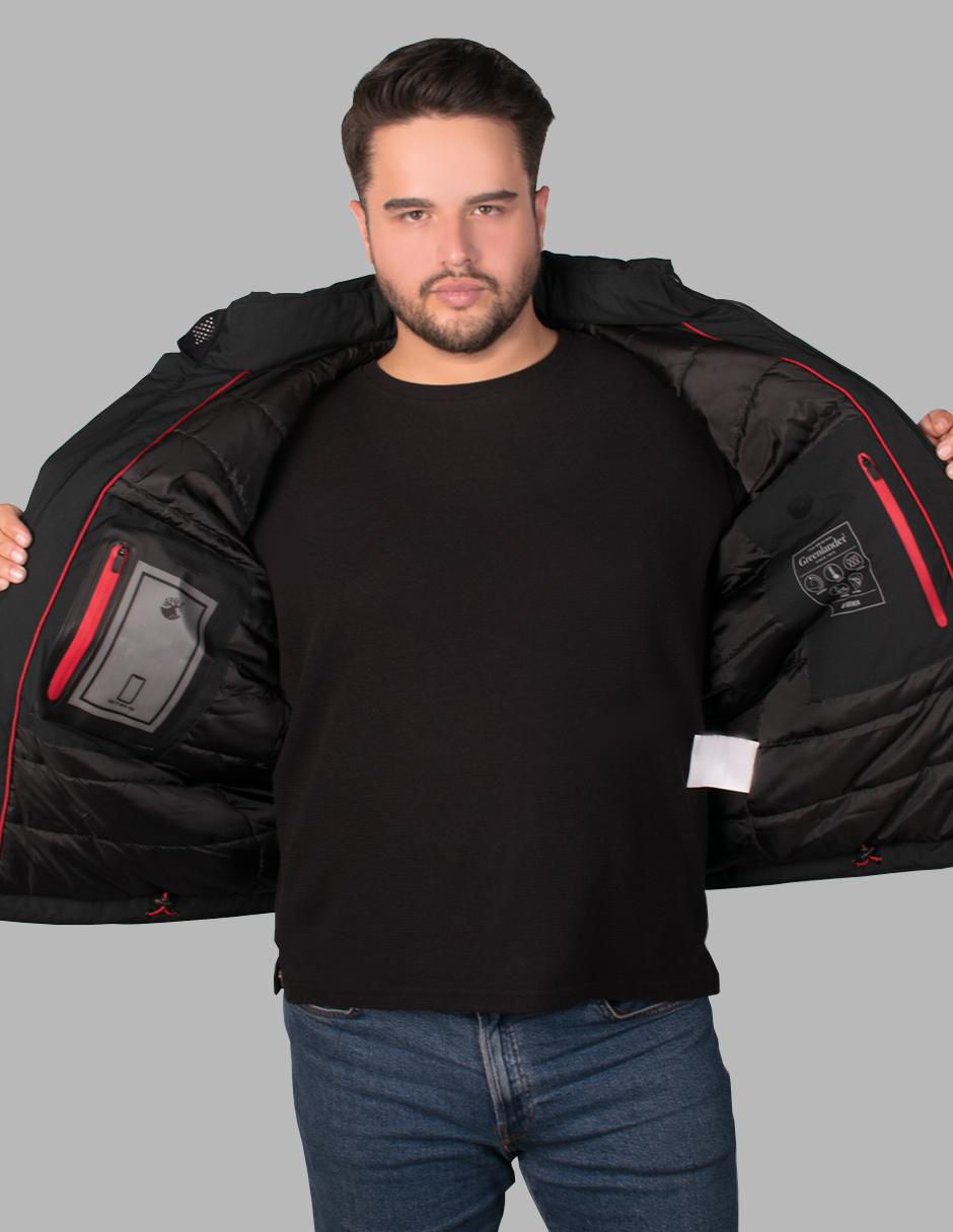 Chamarra parka impermeable con capucha para hombre 2