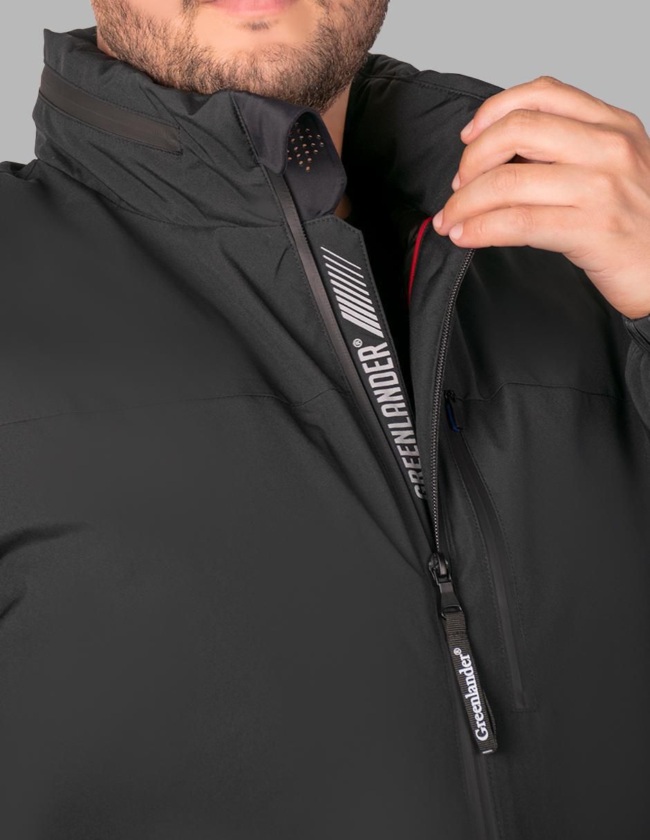 Chamarra parka impermeable con capucha para hombre 3