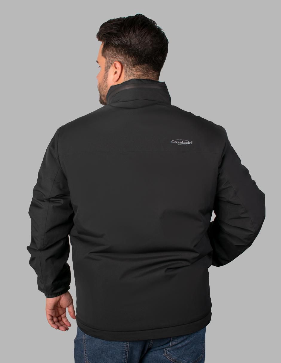Chamarra parka impermeable con capucha para hombre 6