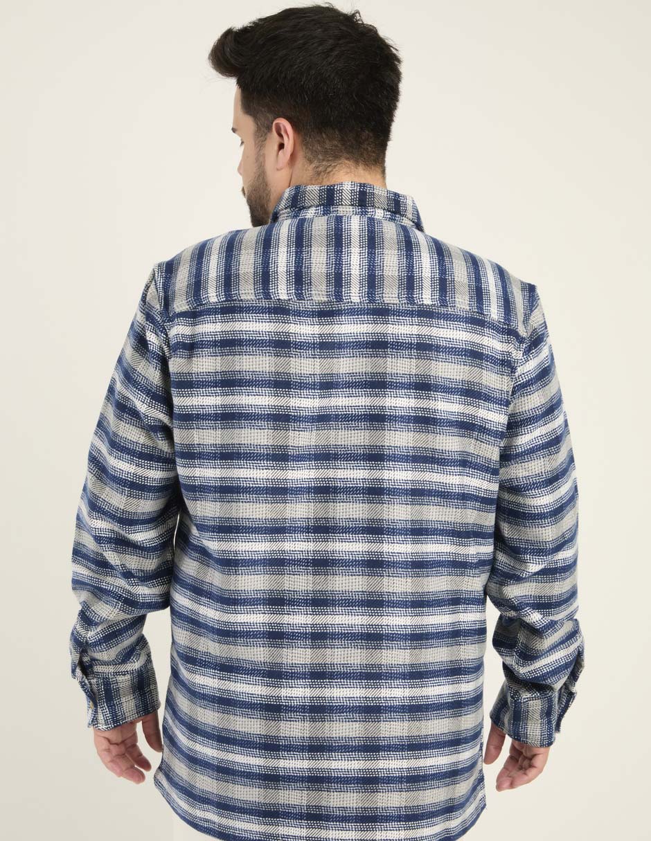 Camisa casual manga larga para hombre
