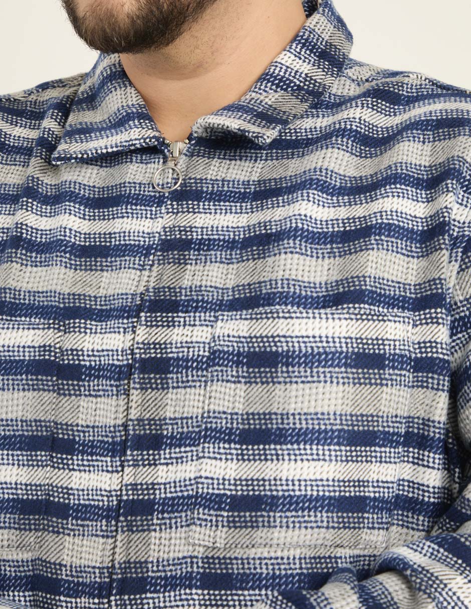 Camisa casual manga larga para hombre