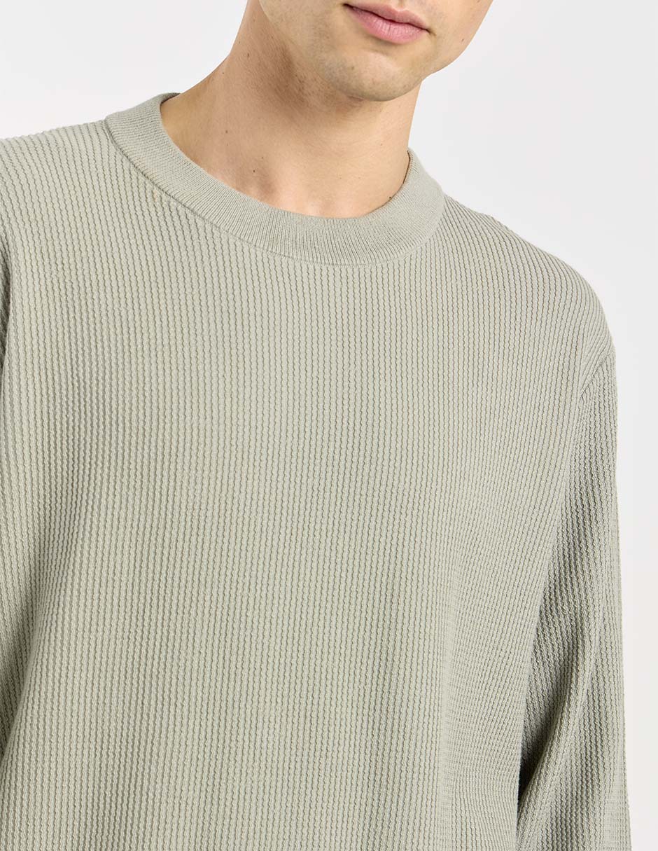 Suéter cuello redondo para hombre