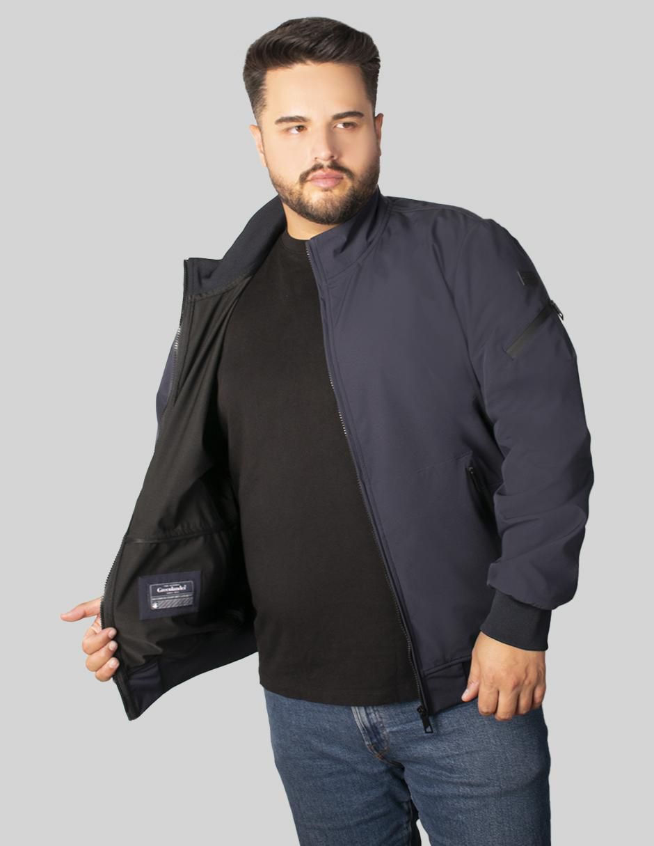 Chamarra casual impermeable con bolsillos para hombre 5