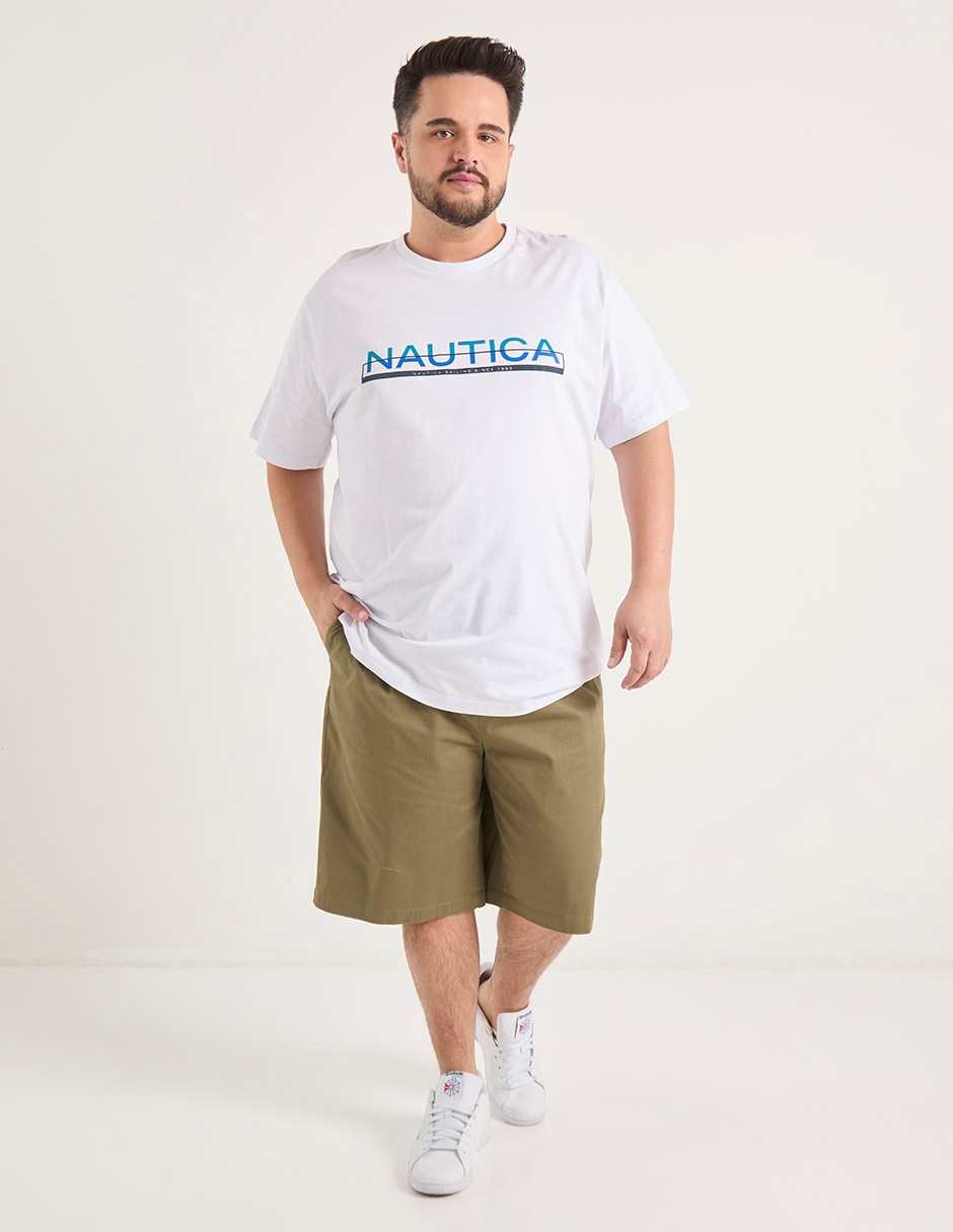 Playera Nautica cuello redondo para hombre