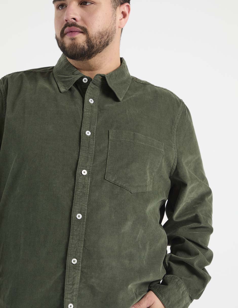 Camisa casual de algodón manga larga para hombre 2