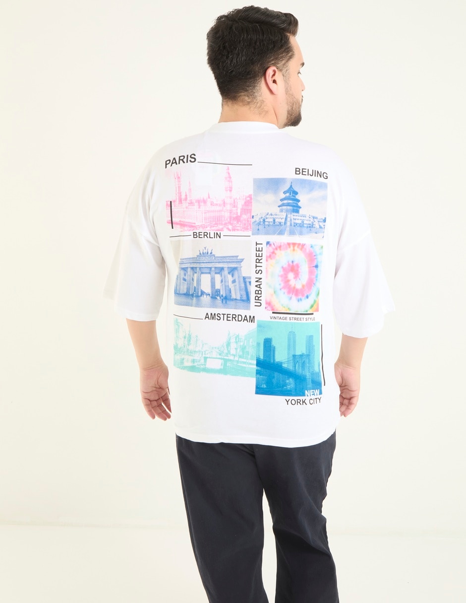 Playera cuello redondo para hombre