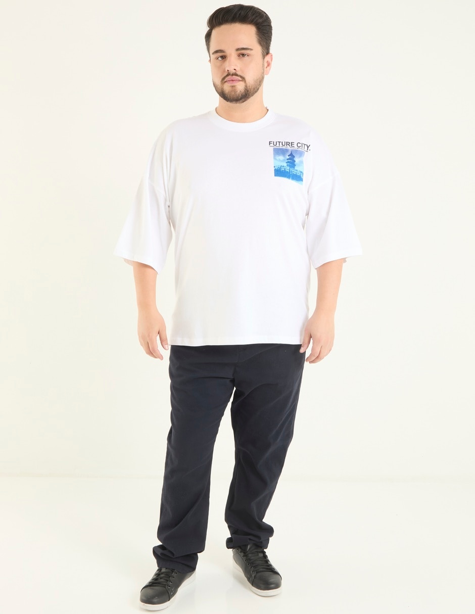 Playera cuello redondo para hombre