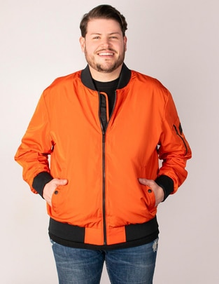 Chamarra bomber con bolsillos para hombre
