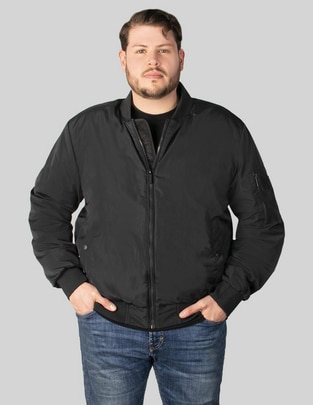 Chamarra bomber con bolsillos para hombre