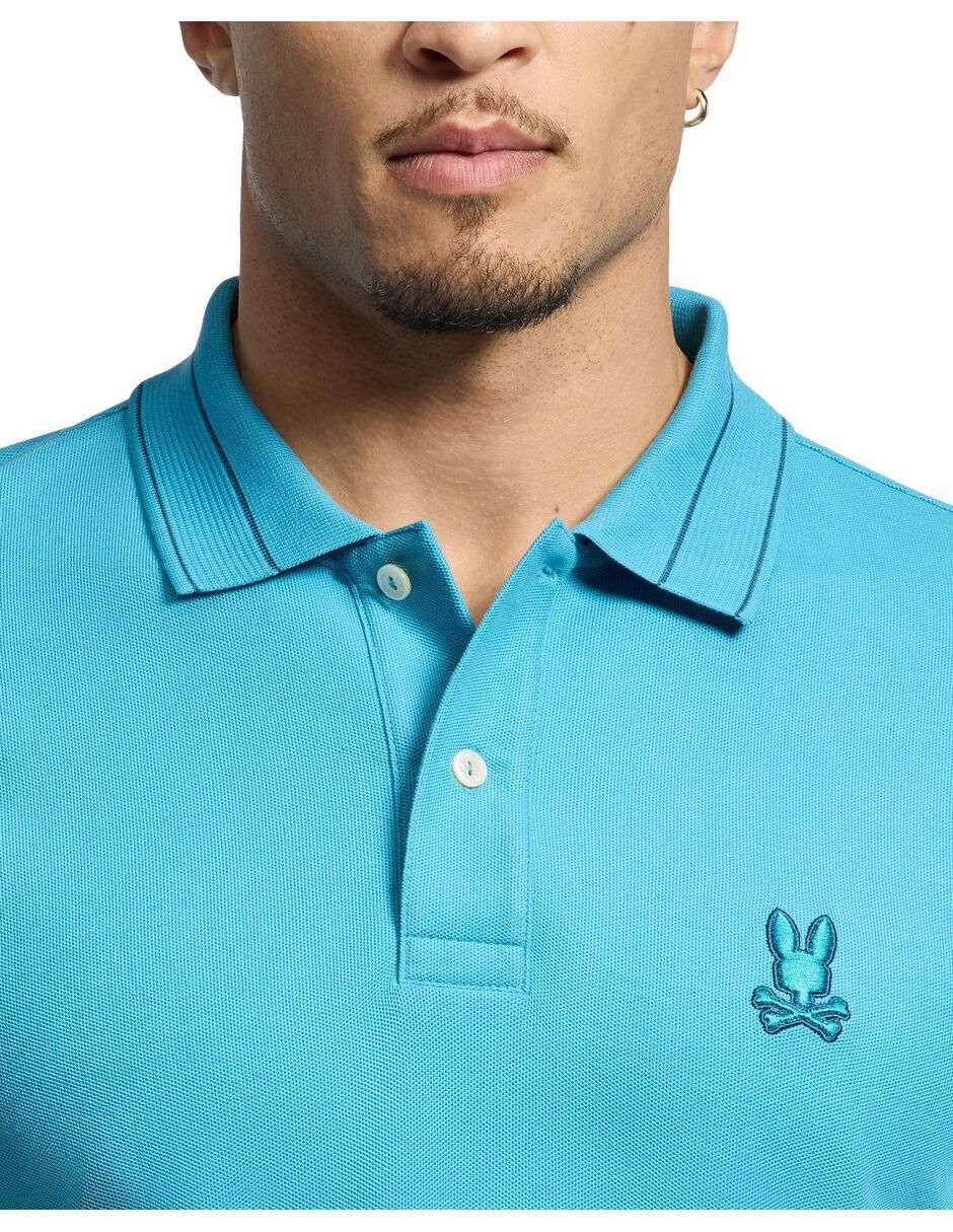 Playera tipo polo Psycho Bunny HD24 para hombre