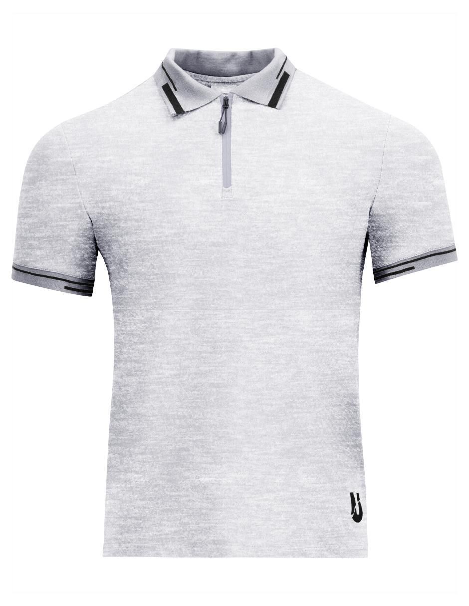 Playera cuello con cierre para hombre 3