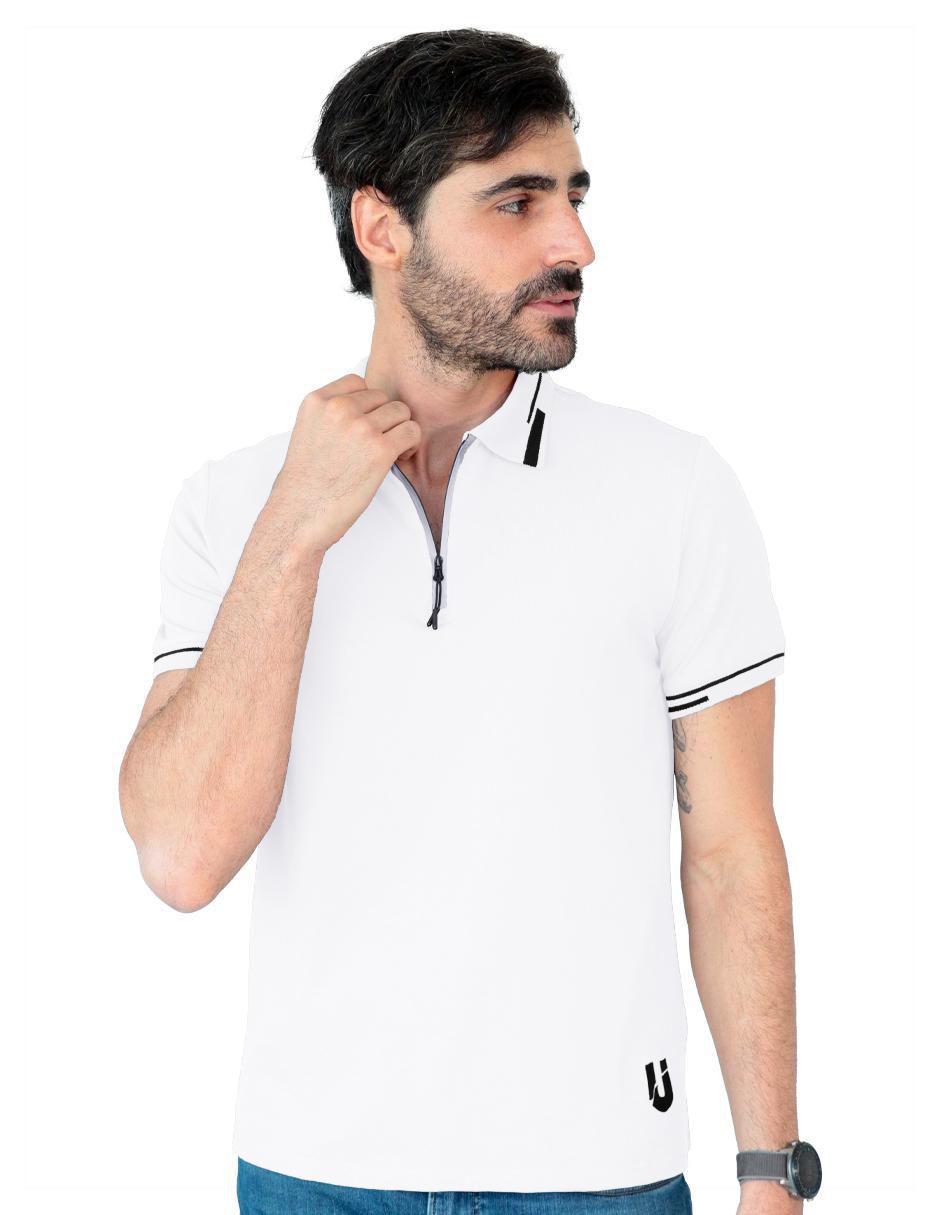 Playera cuello con cierre para hombre Playera cuello con cierre para hombre
