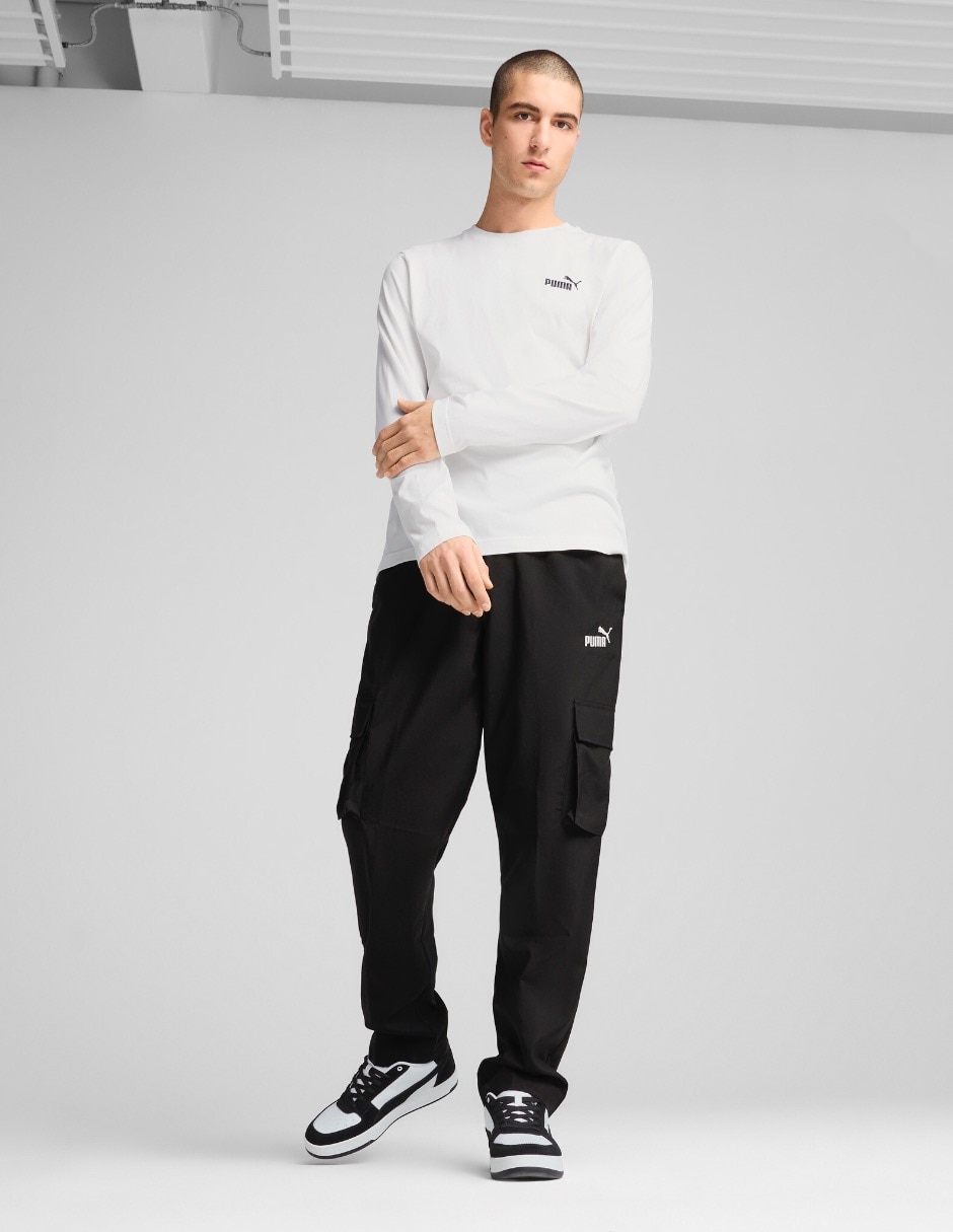 Pants slim con elástico para hombre 4