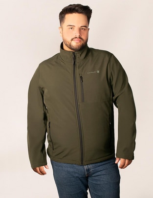 Chamarra casual impermeable con bolsillos para hombre