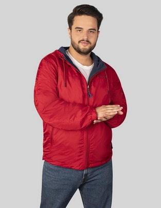 Chamarra casual Greenlander impermeable reversible para hombre