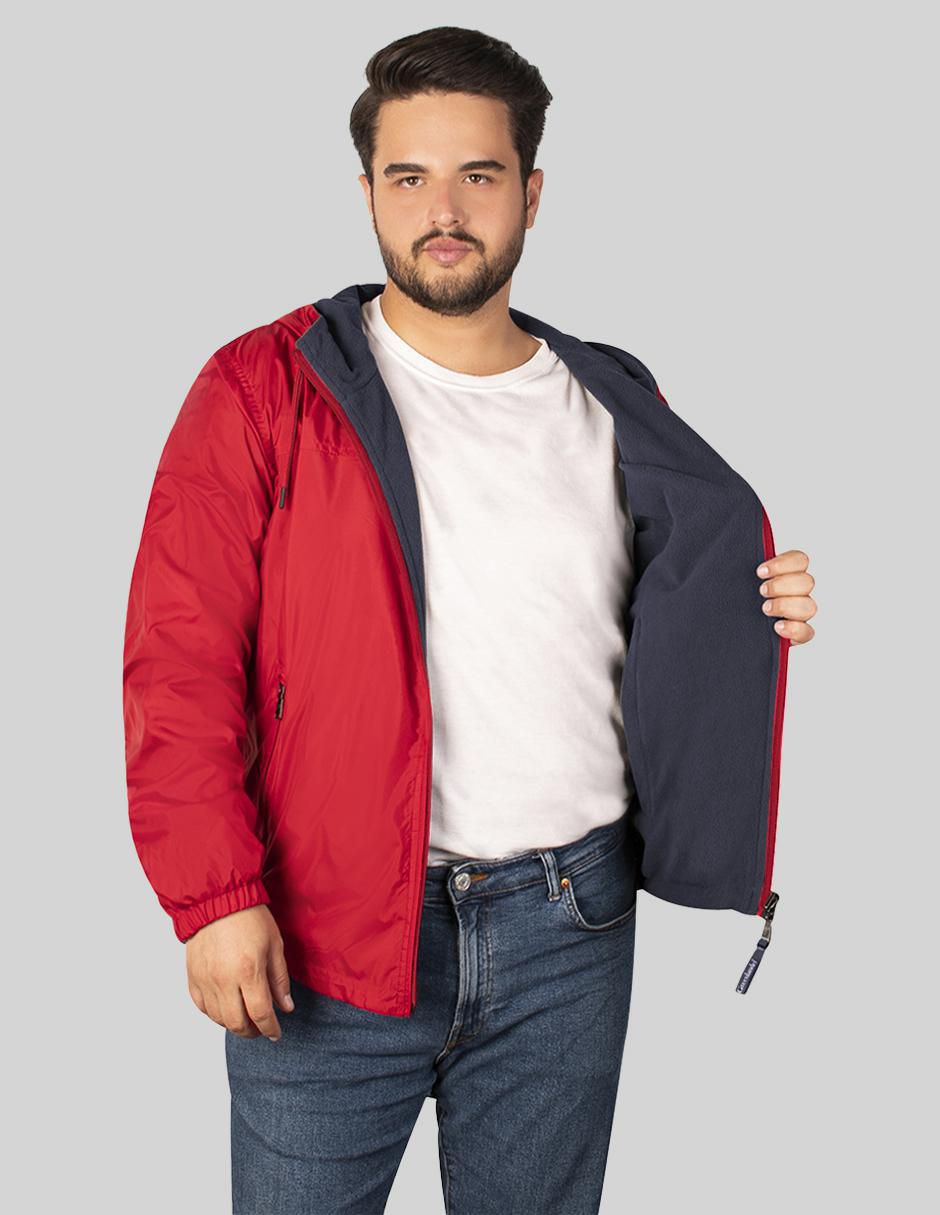 Chamarra casual Greenlander impermeable reversible para hombre