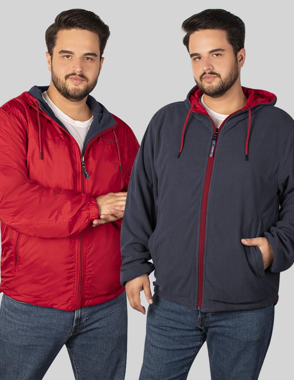 Chamarra casual Greenlander impermeable reversible para hombre