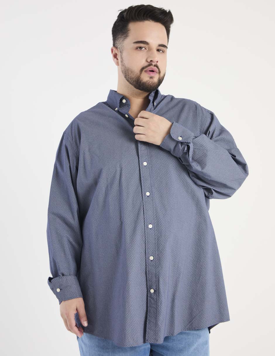 Camisa casual Tommy Hilfiger de algodón manga larga para hombre