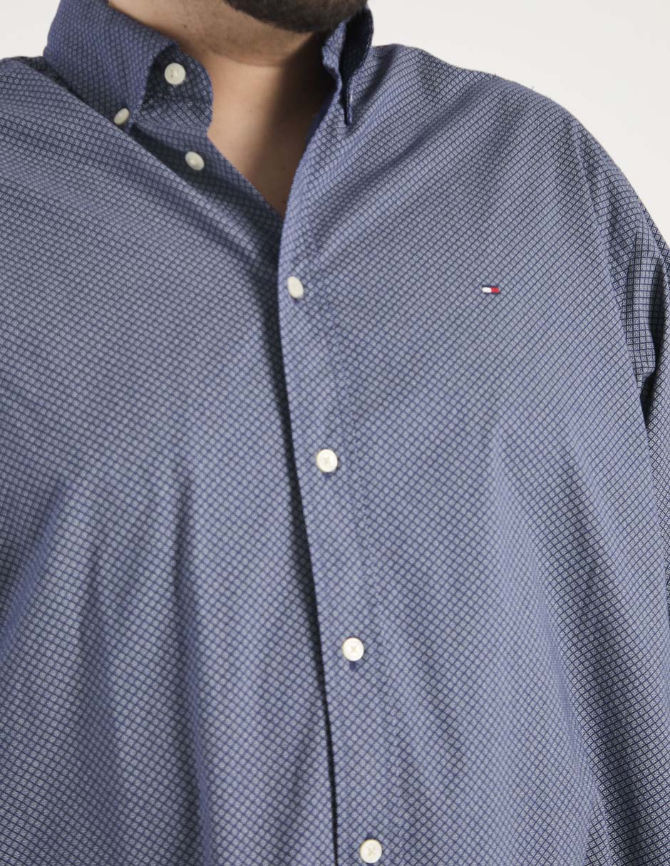 Camisa casual Tommy Hilfiger de algodón manga larga para hombre
