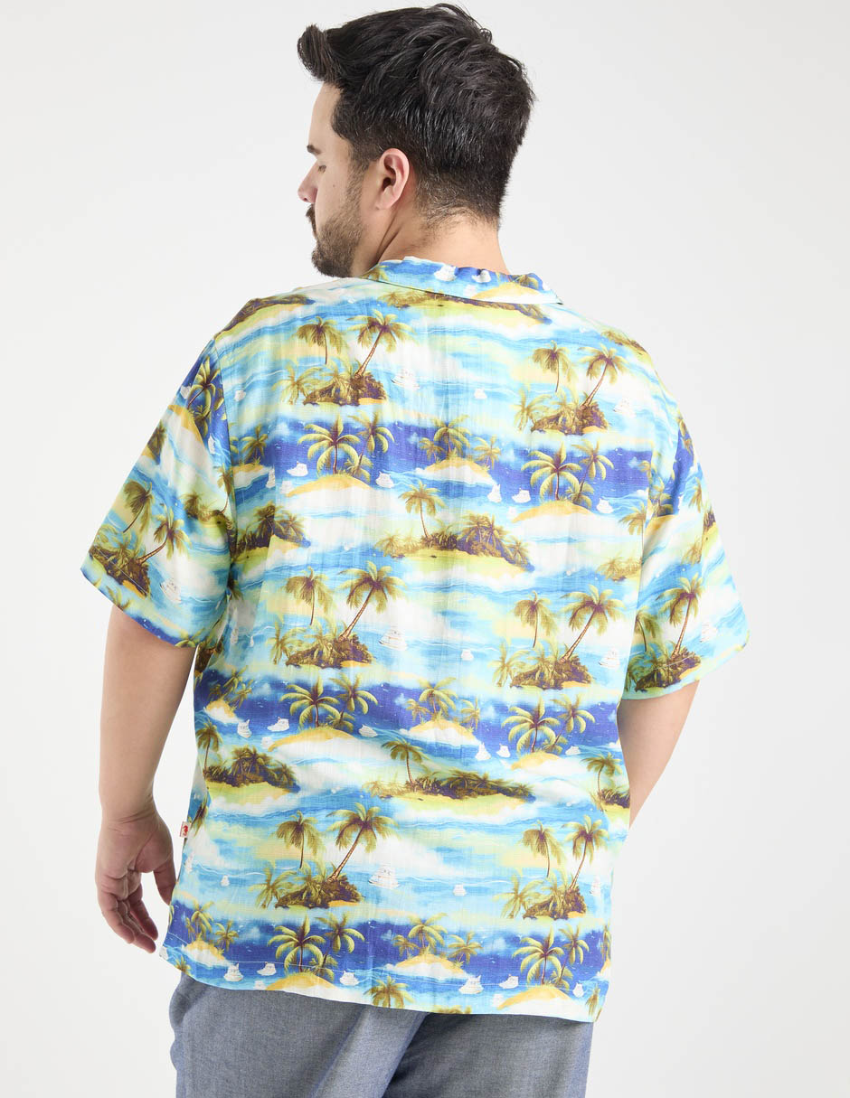 Camisa casual costavana manga corta para hombre