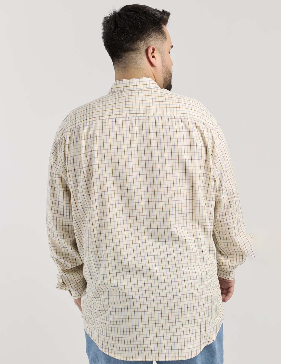 Camisa casual Dioro de algodón manga larga para hombre