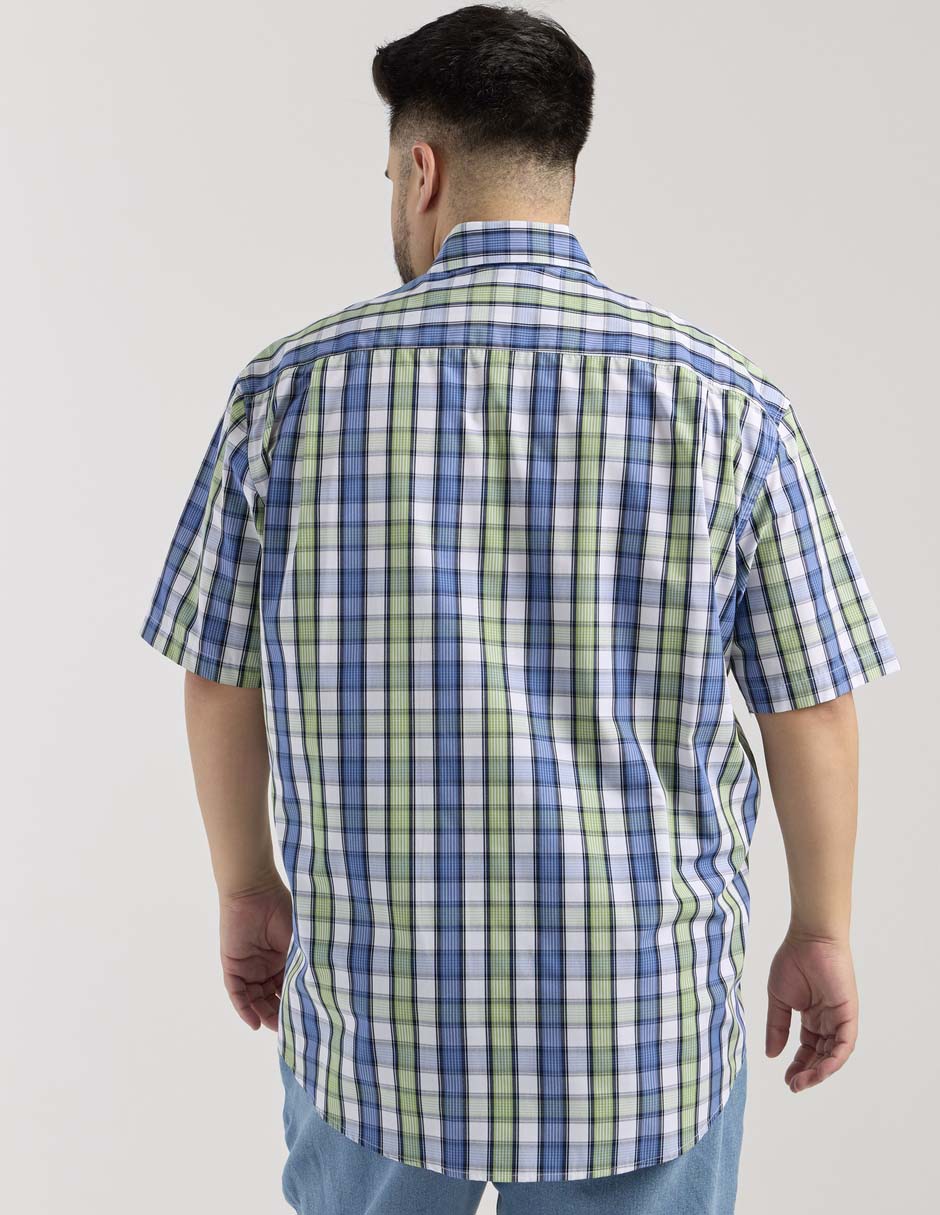 Camisa casual Dioro de algodón manga corta para hombre