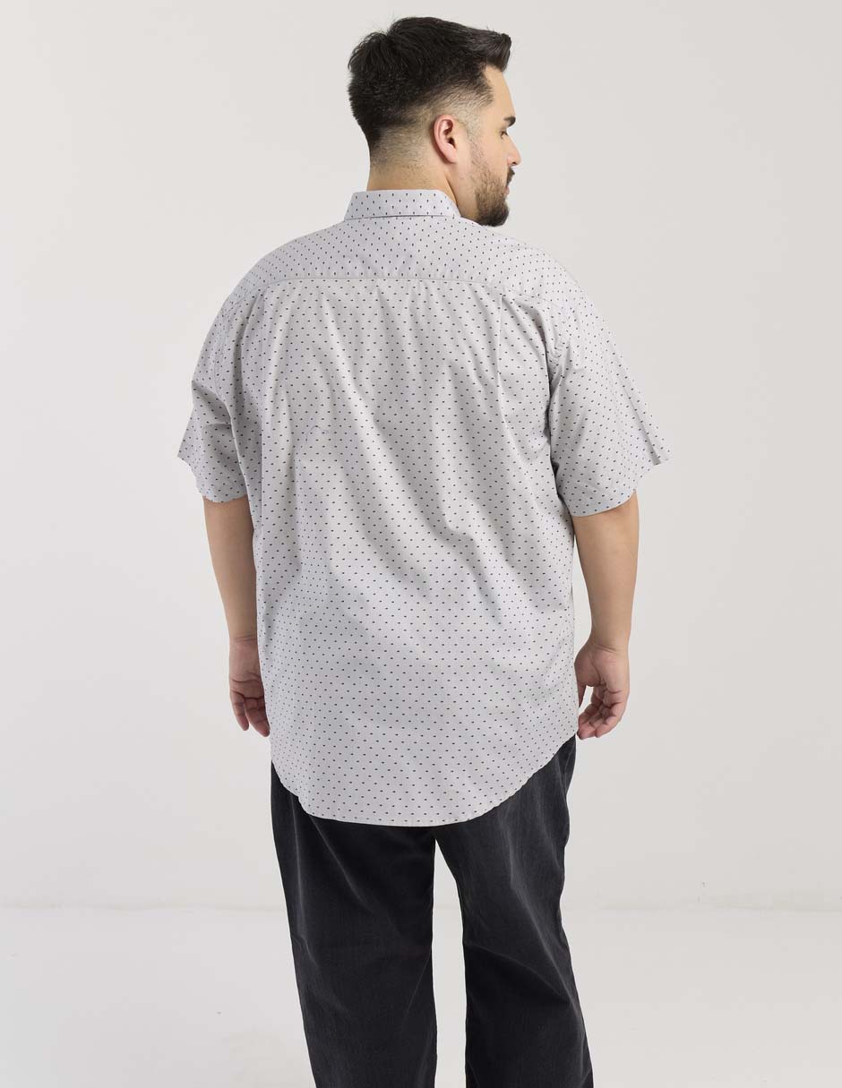 Camisa casual de algodón manga al codo para hombre 5